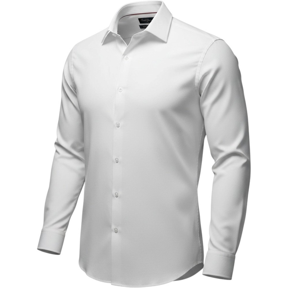 Robert‎ Graham Dress Shirt 2XL White Twill Classic Fit Wedding Formal Flip Cuff
